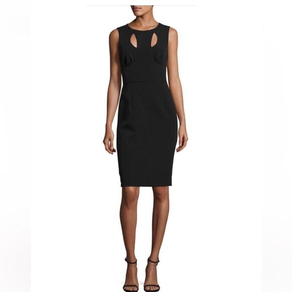 Brand NWT Milly Black Cressida Cutout Sheath Dress size 4 - Picture 1 of 16